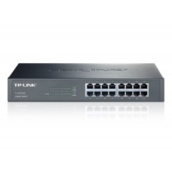 TP-LINK SWITCH TL-SG1016D 16PORT 10/100/1000Mbps 1U 13'' ROCK-MOUNTABLE TP-LINK SWITCH TL-SG1016D 16PORT 10/100/1000Mbps 1U 13'' ROCK-MOUNTABLE